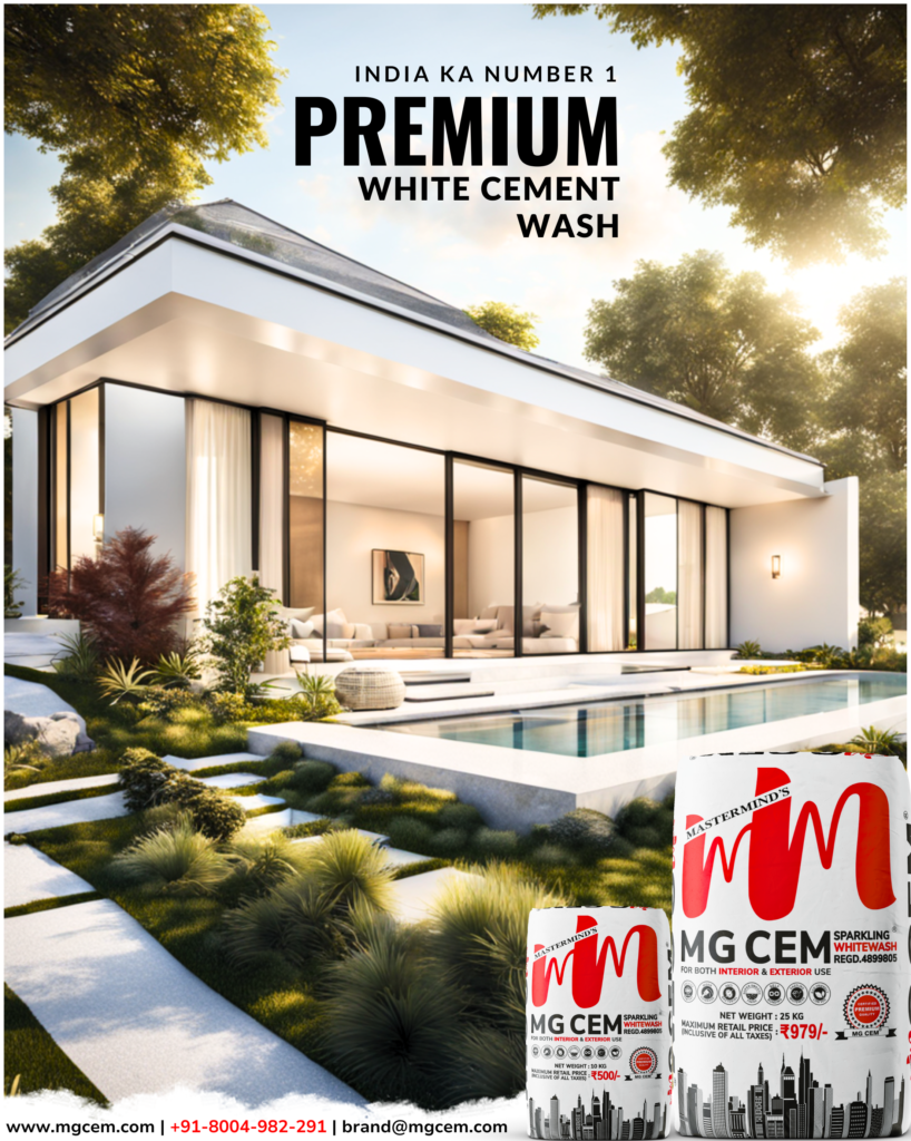 Discover MG CEM: India's No.1 Premium White Cement for Unmatched Excellence