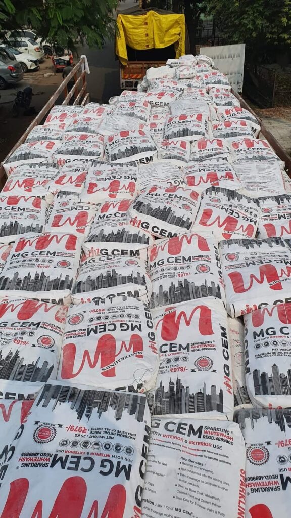 Best White Cement in India – MG CEM – 5X Coverage, ₹0.25/Sq. Ft.✨️